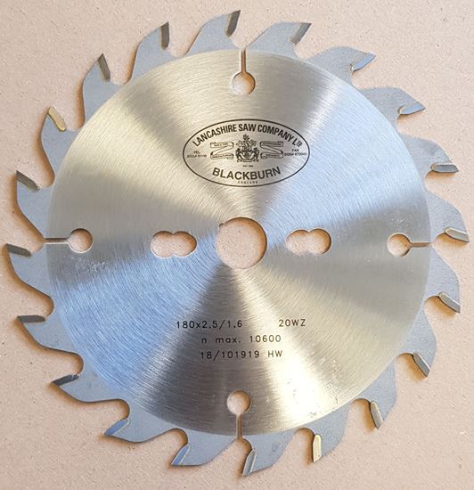 Picture of 180 x 20 Teeth x 2.5/1.6  TCT Saw