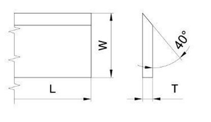 Picture of H.S.S Thin Planing Bar Lengths (Click for Details)