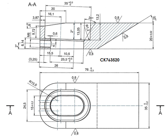 Picture of Linck Chipper Knives  (Click for Details)