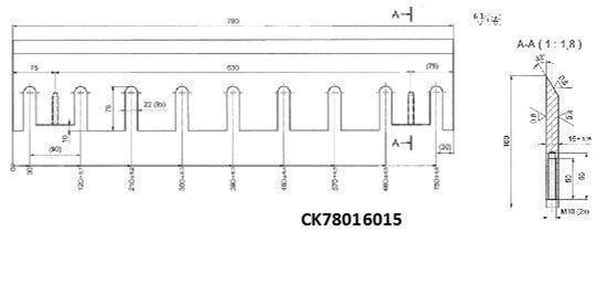 Picture of Rudnick Chipper Knives  (Click for Details)